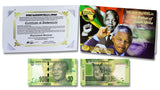 MANDELABNCARD Mandela "Father of Africa" 10 Rand Single Banknote Folder