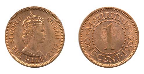 Mauritius KM31(U) 1 Cent