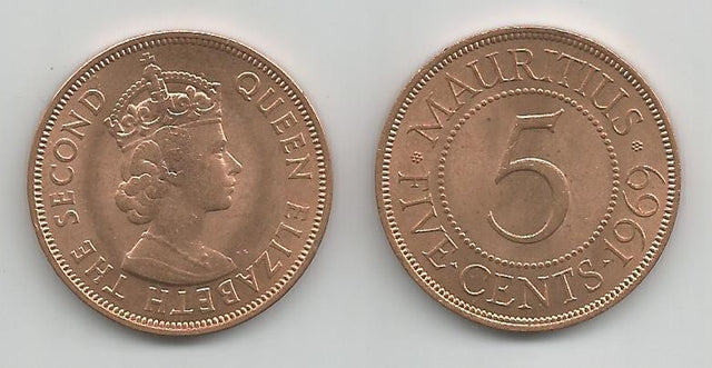 Mauritius KM34(U) 5 Cents