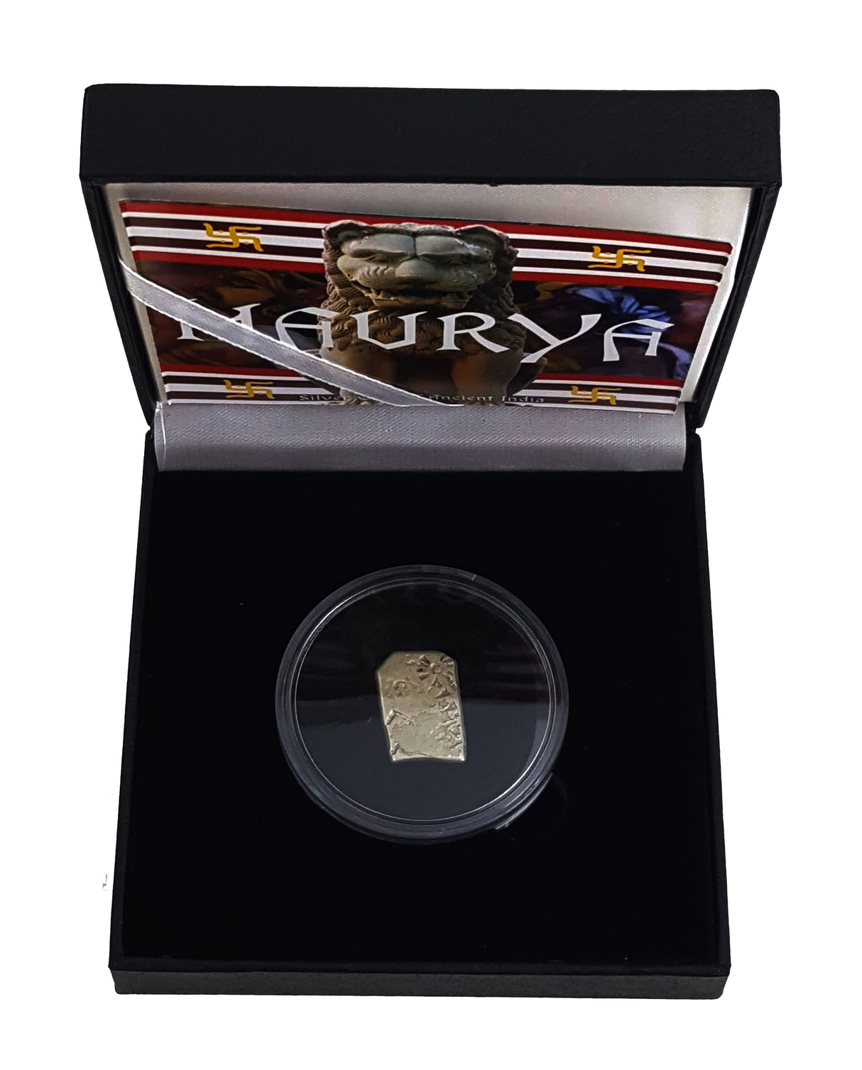 MAURYA-BBOX Mauryan Empire: Silver Punch Mark Coin of Ancient India (budget box)