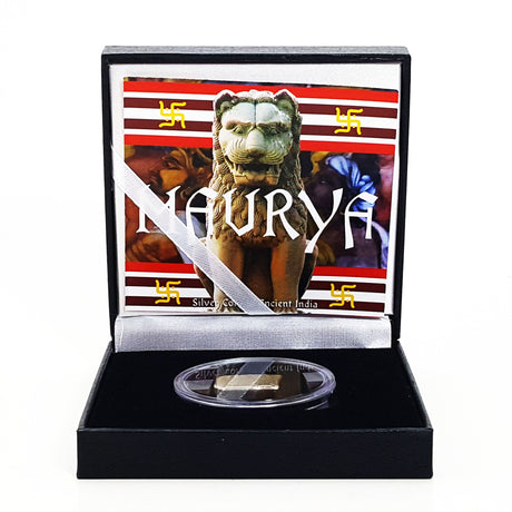 MAURYA-BBOX Mauryan Empire: Silver Punch Mark Coin of Ancient India (budget box)