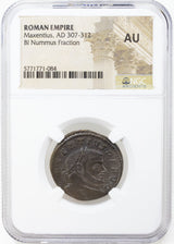 MAXENTIUS(AE2)NGC(AU) Roman AE of Maxentius (AD 306-312) NGC(AU)