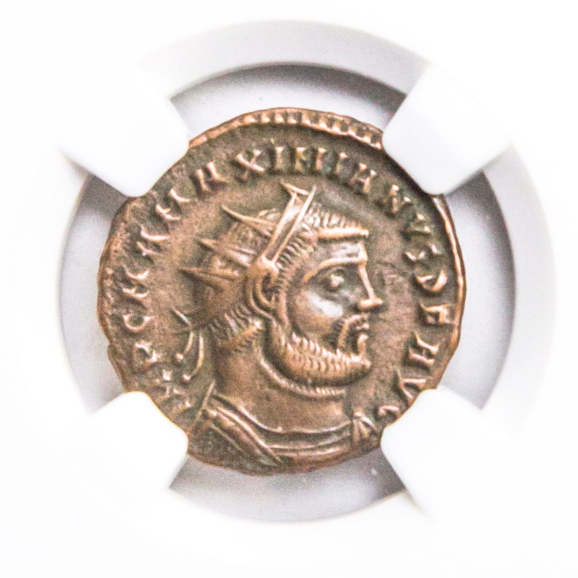 MAXIMIAN(ANT)NGC(XF) Roman AE of Maximian (AD286-310) NGC(XF)