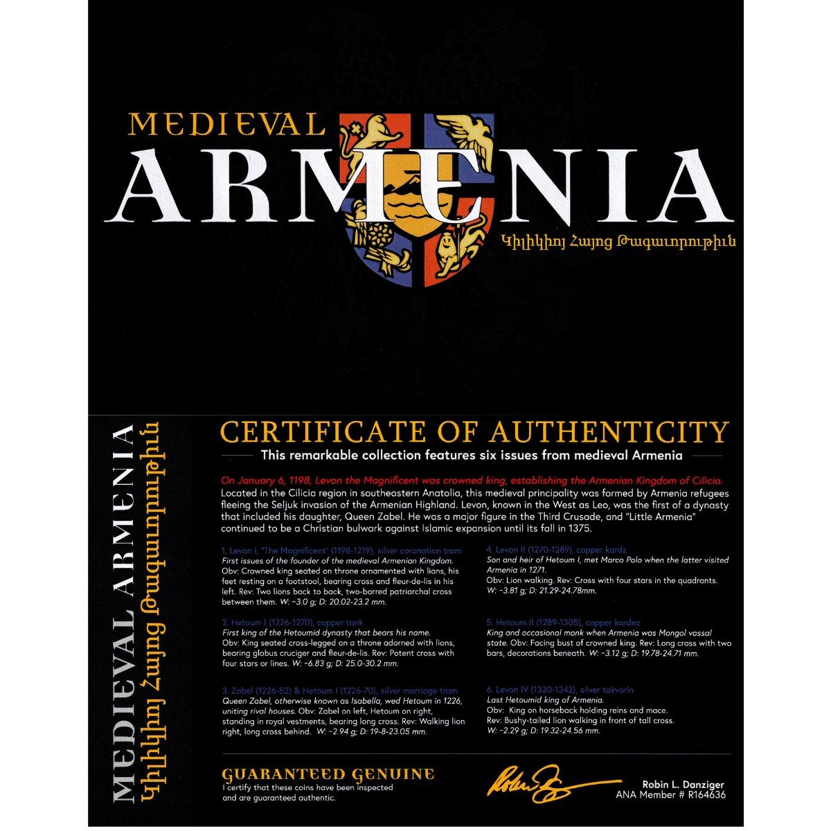 Medieval Armenia: A Six-Coin Collection