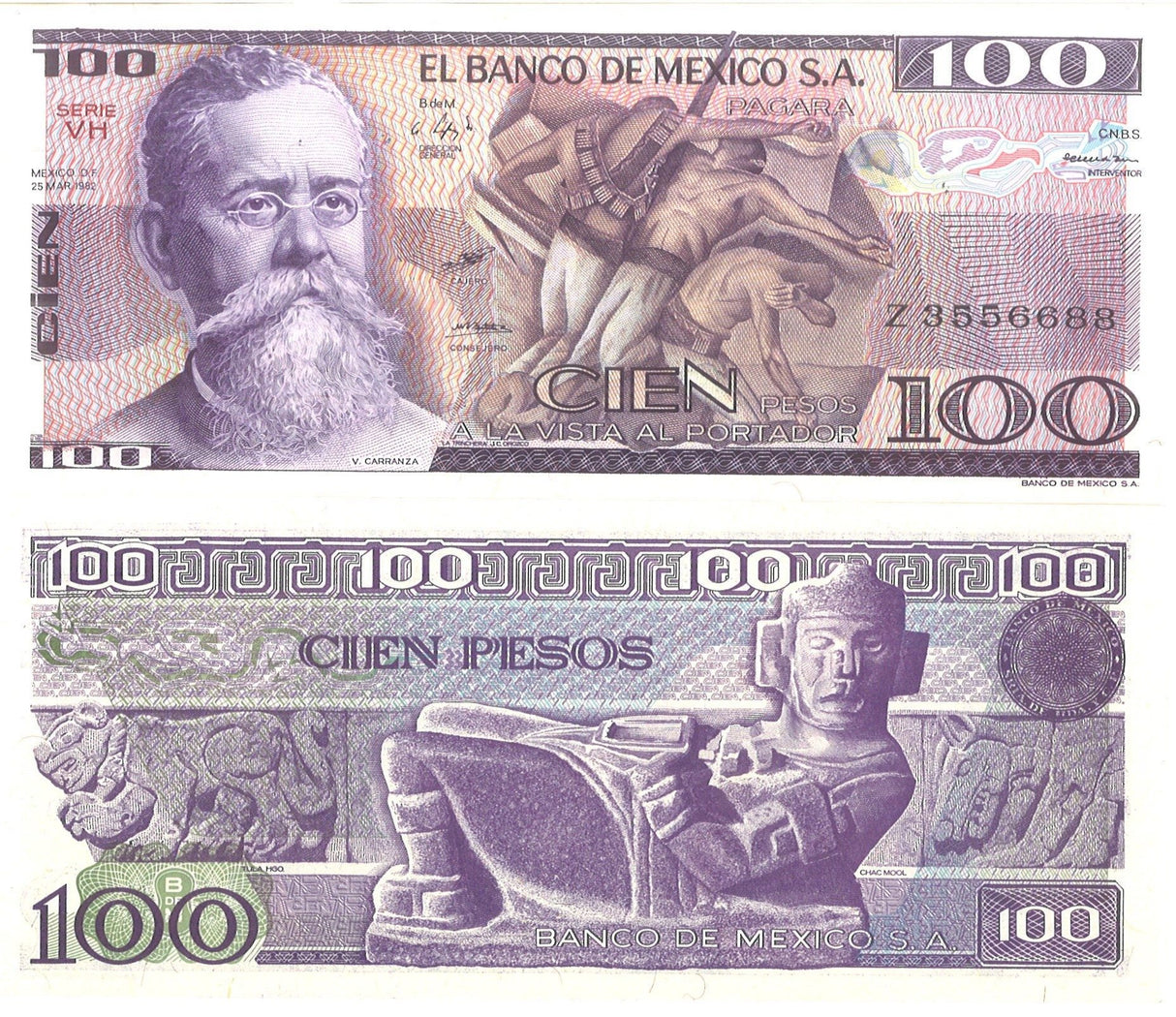 Mexico P68c(U) 100 Pesos