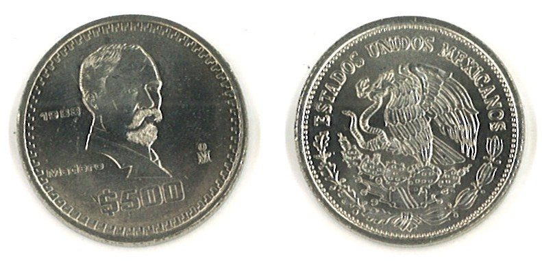 Mexico KM529(U) 500 Pesos