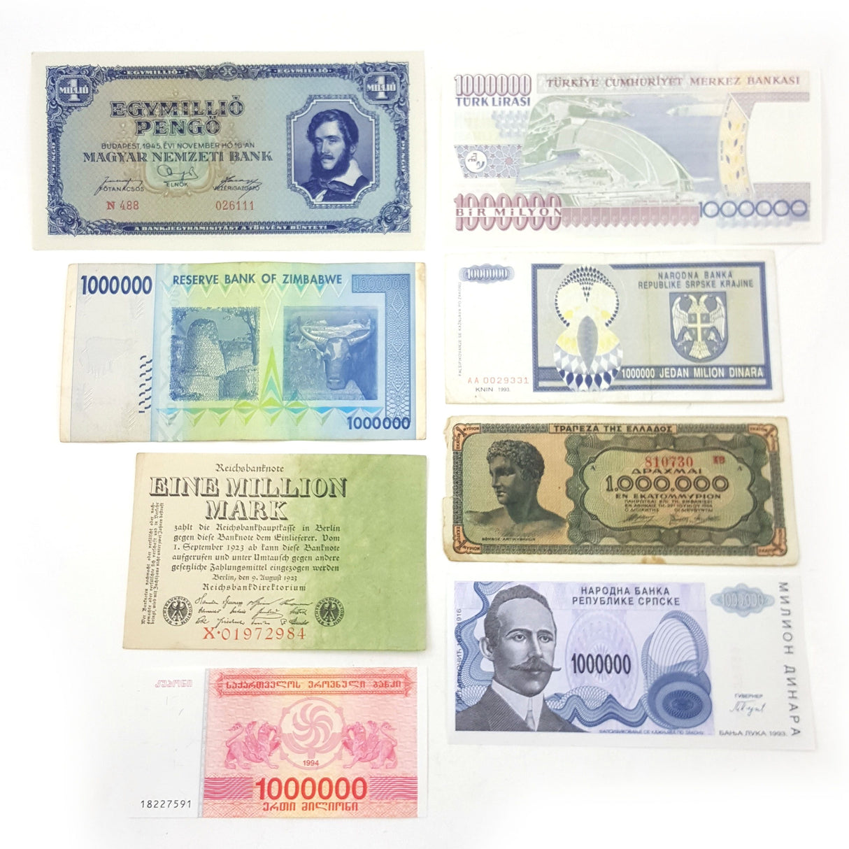 MILLION-BF Millionaire: Banknotes with Denominations of 1,000,000