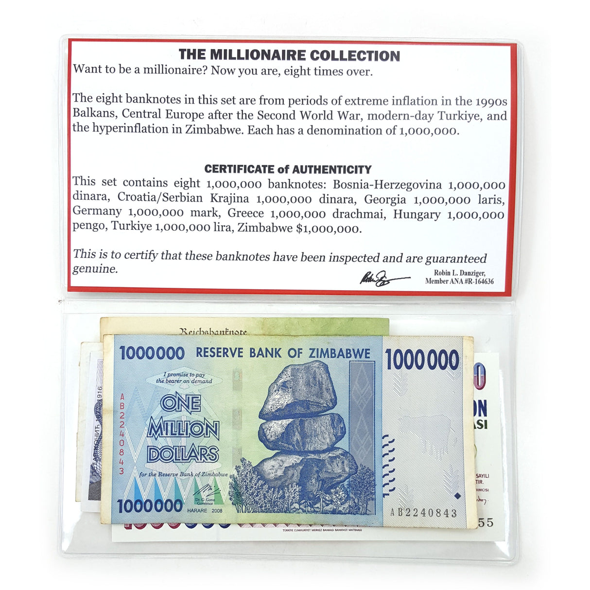 MILLION-BF Millionaire: Banknotes with Denominations of 1,000,000