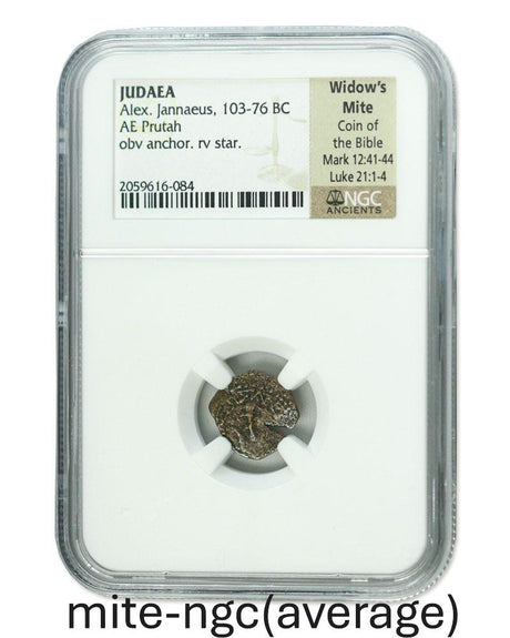 Widow's Mite: Judean Prutah (103-76 Bc) NGC Slab