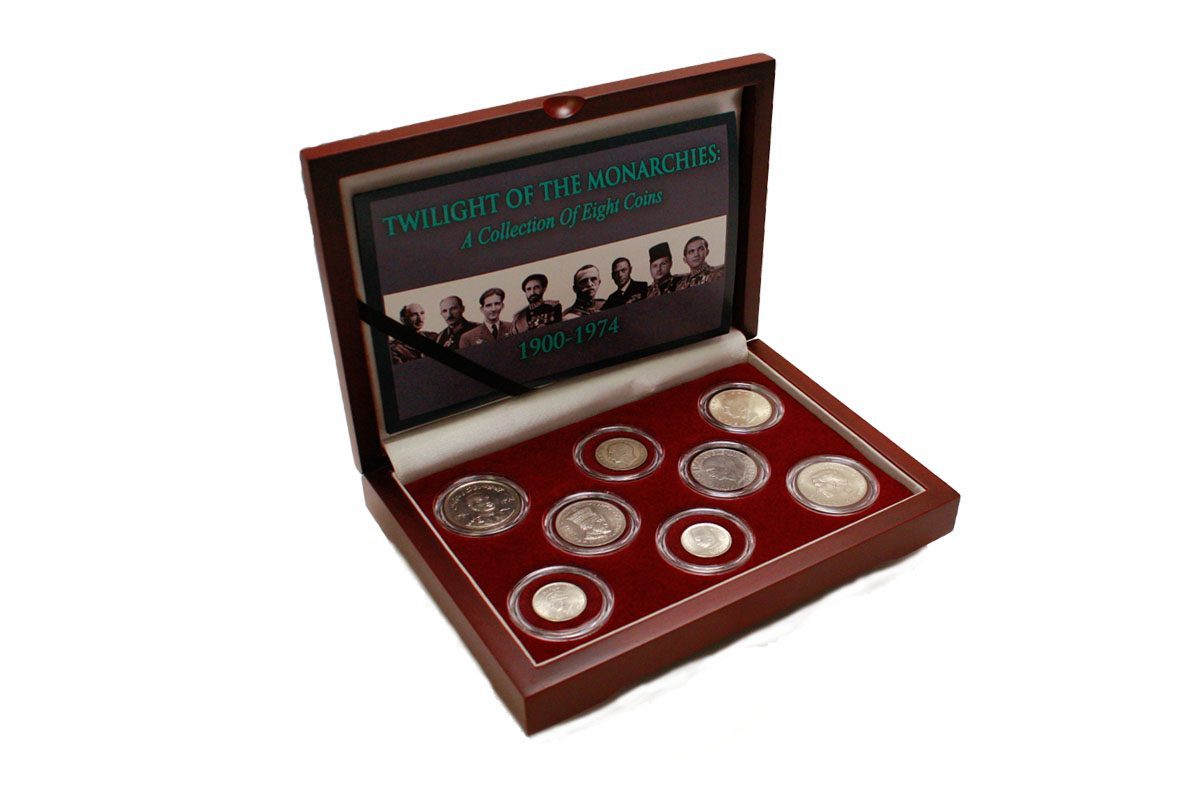 MONARCH8CNBOX Twilight of the Monarchies Box: A Collection of 8 Coins (Eight-Coin Box)