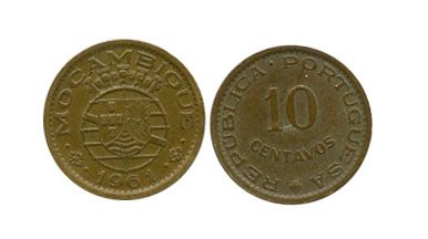 Mozambique KM83(VF-AU) 10 Centavos