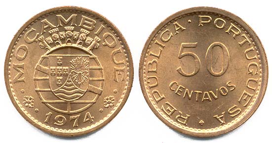 Mozambique KM89(U) 50 Centavos