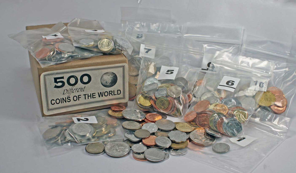 MXCN500(U) Set of 500 different world coins