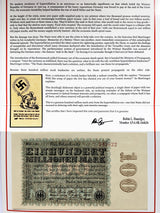 NAZIPROP-BNCARD Nazi Propaganda Banknotes (Banknote Card)