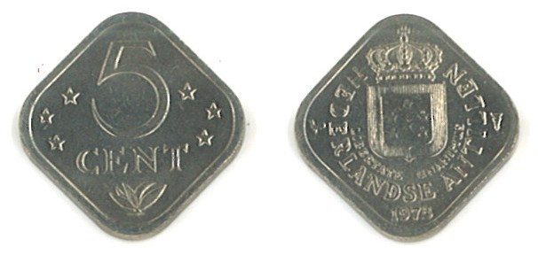 Netherlands Antillies KM13(U) 5 Cents