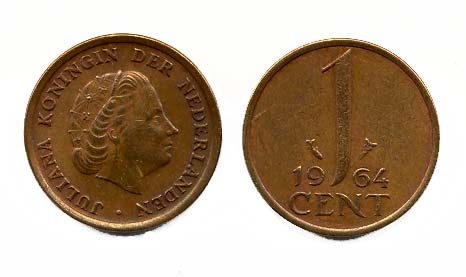 Netherlands KM180(CL) 1 Cent