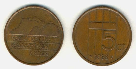 Netherlands KM202(VF-XF) 5 Cents