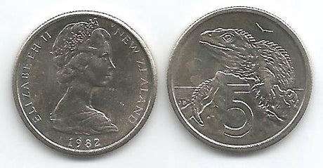 New Zealand KM34(U) 5 Cents