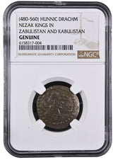 NEZAK-HUNNIC-NGC(LG) Hunnic coinage of Nezak, NGC Certified Slab(LG)