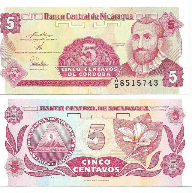 Nicaragua P168(U) 5 Centavos