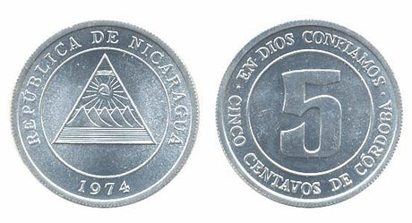 Nicaragua KM28(U) 5 Centavos