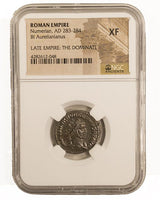 NUMERIAN(BILLON-ANT)NGC(XF) Roman Billon ANT of Numerian (CE283-284) NGC(XF)