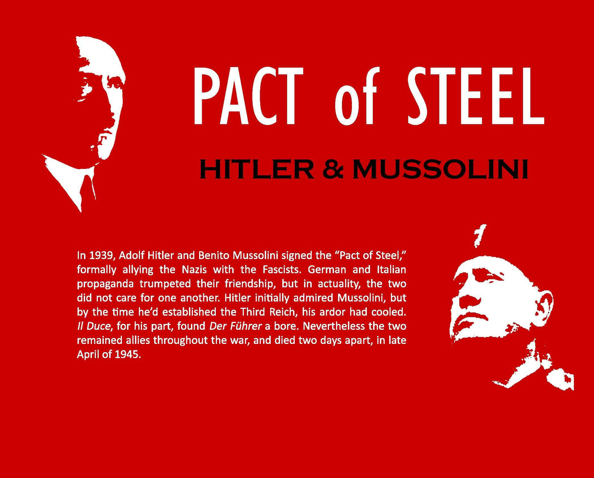 PACTOFSTEELALB Pact of Steel: Hitler & Mussolini 6-Piece (Album)