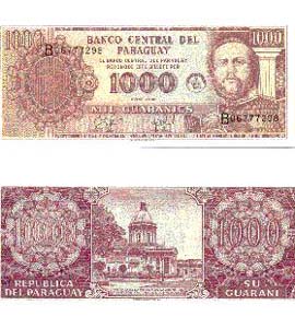 Paraguay P214(U) 1,000 Gauranies