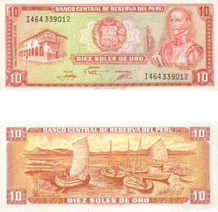 Peru P112(U) 10 Soles