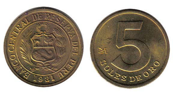 Peru KM271(U) 5 Soles