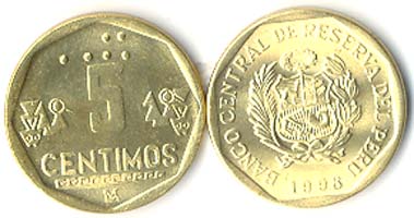 Peru KM304.2(U) 5 Centimos