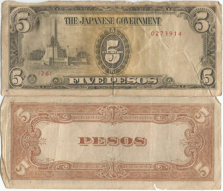 Philippines P110(F-VF) 5 Pesos