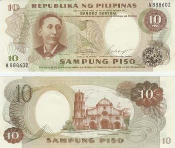 Philippines P144a(U) 10 Piso