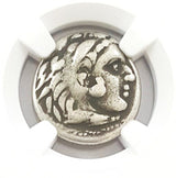 PHILIP-III-(AR)DRACHM-NGC(VF) Ancient Greek, Macedonian Empire, Philip III, Silver Drachm NGC Certified Slab(VF)