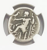 PHILIP-III-(AR)DRACHM-NGC(VF) Ancient Greek, Macedonian Empire, Philip III, Silver Drachm NGC Certified Slab(VF)