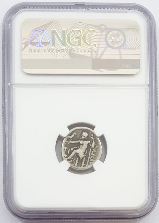 PHILIP-III-(AR)DRACHM-NGC(VF) Ancient Greek, Macedonian Empire, Philip III, Silver Drachm NGC Certified Slab(VF)