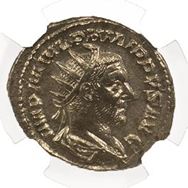 PHILIP1ST(AR)NGC(AU) Roman Silver Antoninianus of Philip I (AD244-249) NGC(AU)