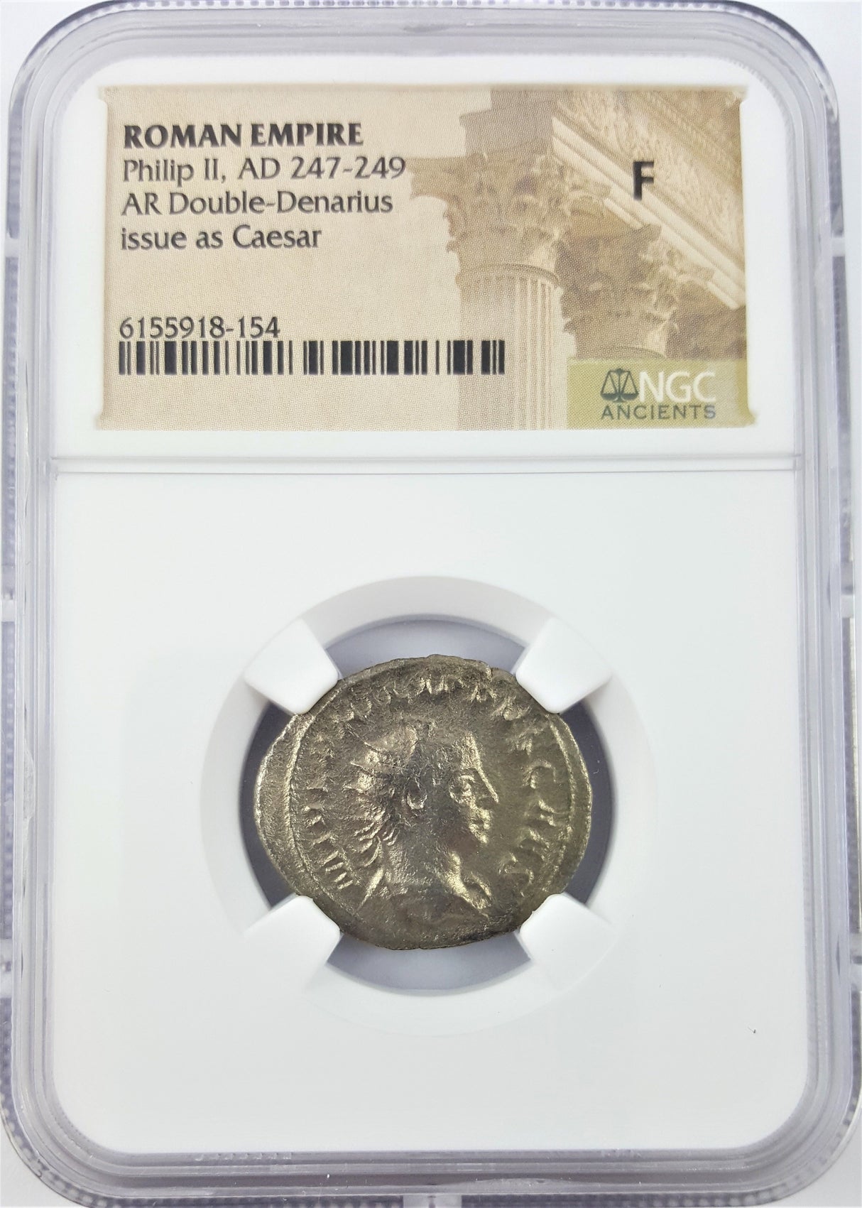 PHILIP2ND(AR)NGC(F) Philip 2nd NGC certified antoninianus(F)