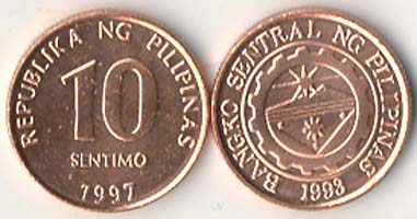 Philippines KM270(U) 10 Centimos