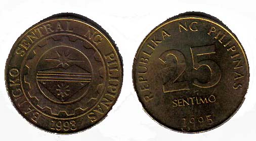 Philippines KM271(U) 25 Centimos