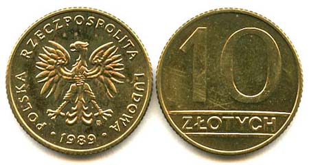 Poland KM152.2(U) 10 Zlotych