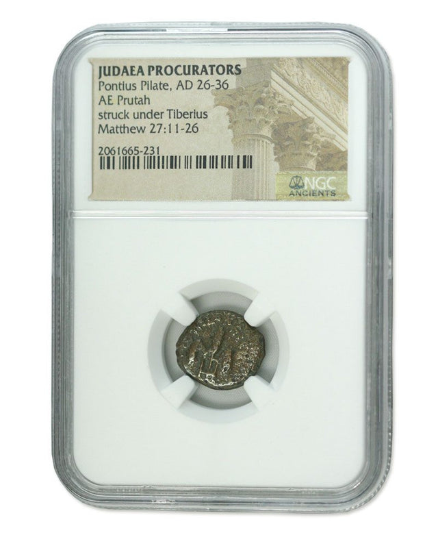 PONTIUSPILATE-NGC(MG) Judaea AE Pontius Pilate (AD 26-36) Prutah NGC(MG)