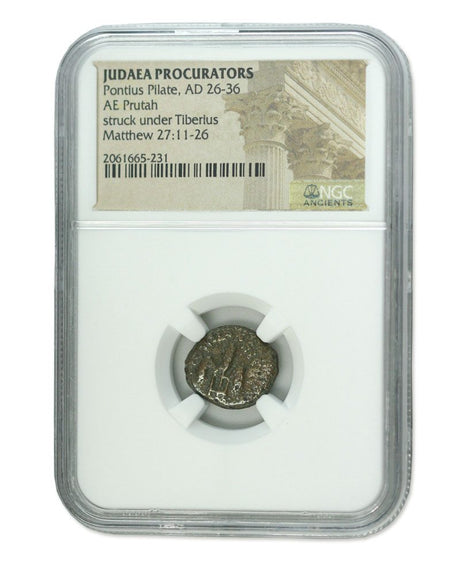 PONTIUSPILATE-NGC(MG) Judaea AE Pontius Pilate (AD 26-36) Prutah NGC(MG)