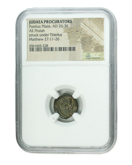 PONTIUSPILATE-NGC(PG) Judaea AE Pontius Pilate (AD 26-36) Prutah NGC(PG)