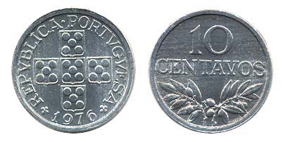 Portugal KM594(U) 10 Centavos