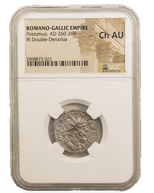 POSTUMUS(AR)NGC(CH-AU) Roman Silver Antoninianus of Postumus (AD260-269) NGC(CH-AU)