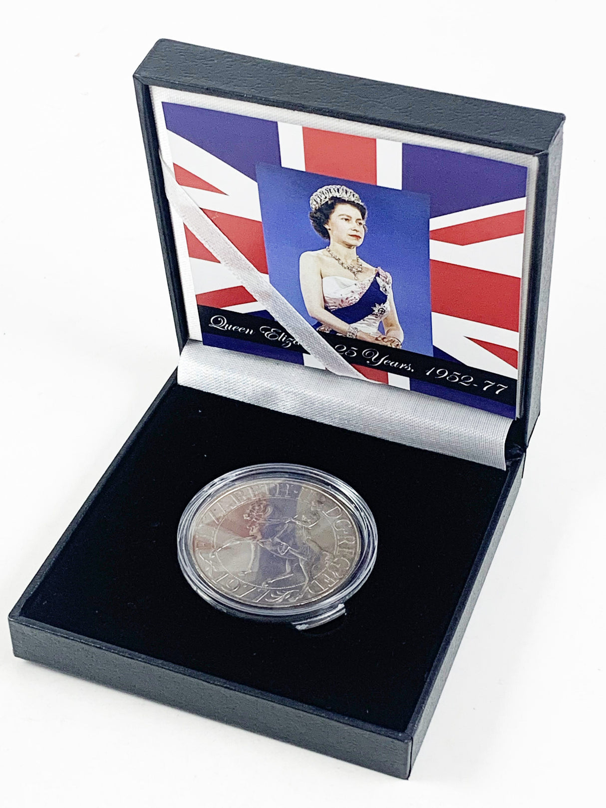 QE2-BBOX Queen Elizabeth II, Silver Jubilee Crown (1977) (Black Box)