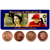 QEIIBDAYPKGMINI Queen Of England Four Historical Coins (Mini Album)