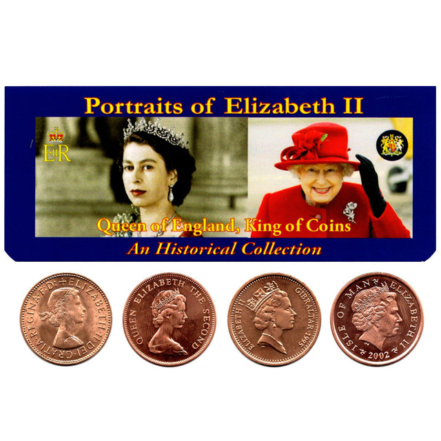 QEIIBDAYPKGMINI Queen Of England Four Historical Coins (Mini Album)