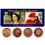 QEIIBDAYPKGMINI Queen Of England Four Historical Coins (Mini Album)